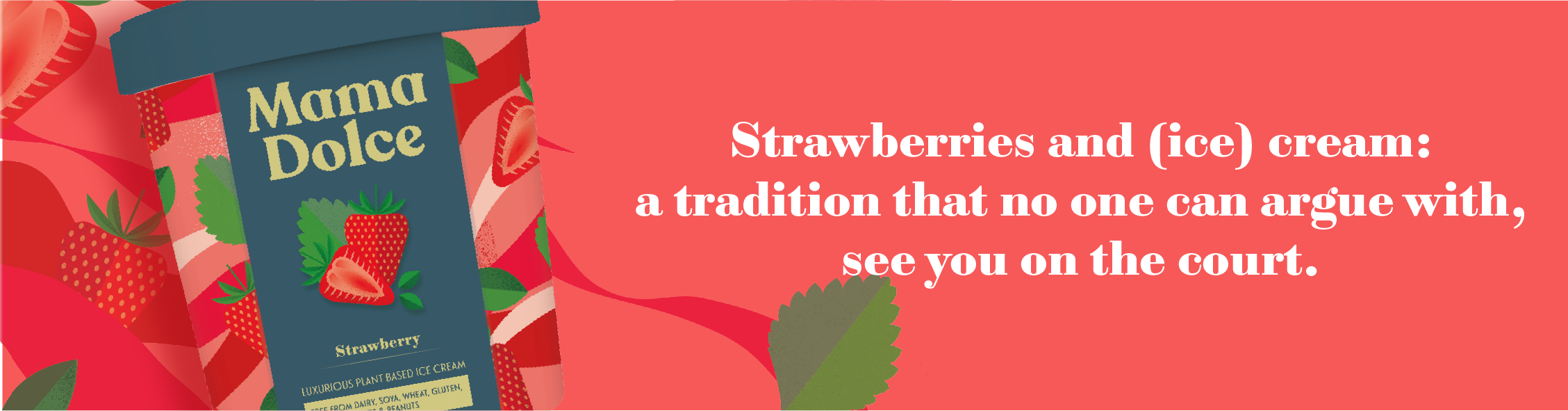 Strawberries and (ice) cream : a tradition that no one can argue with, see you on the court
